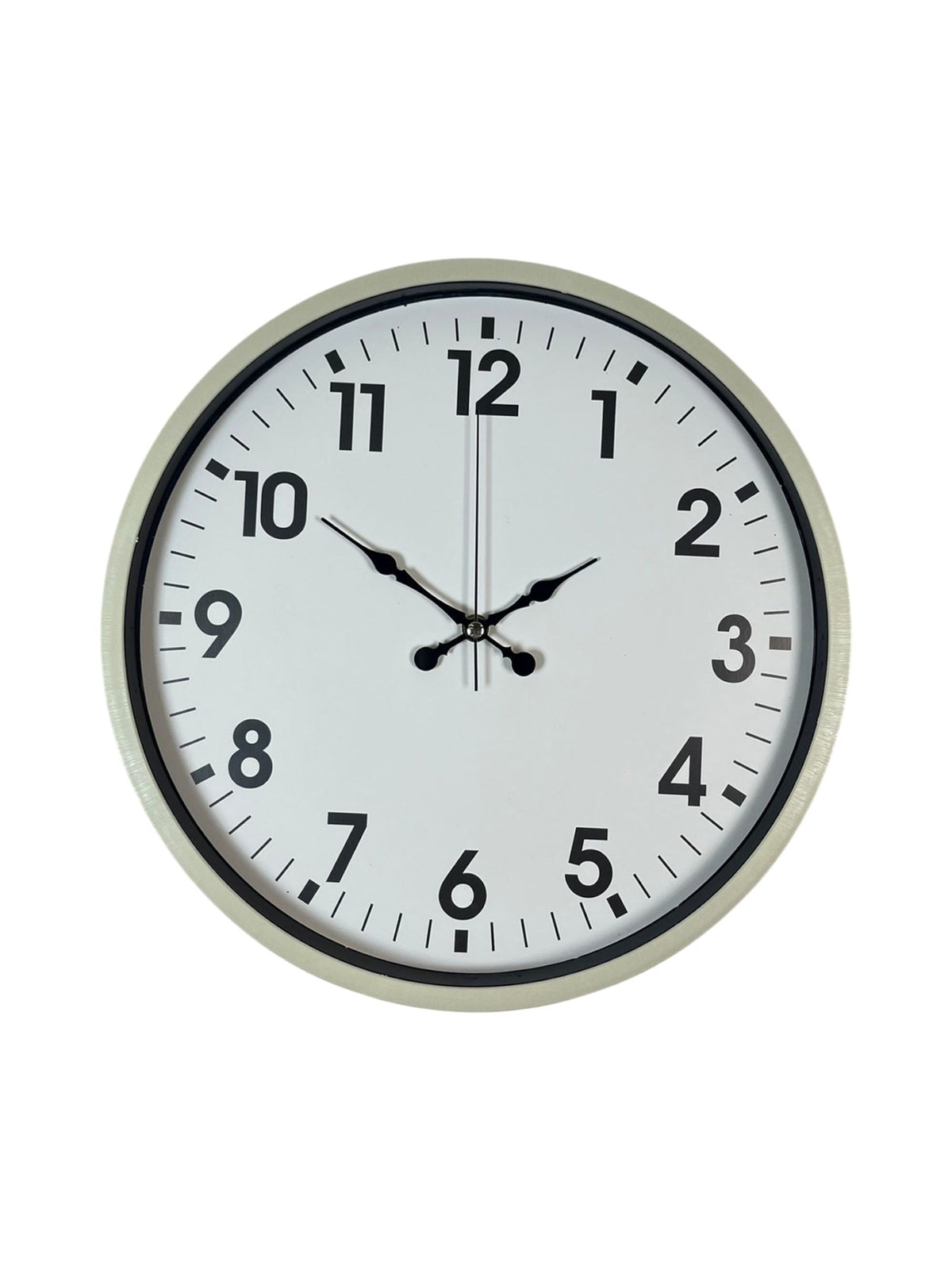 36 Cm Standart Krem Duvar Saati