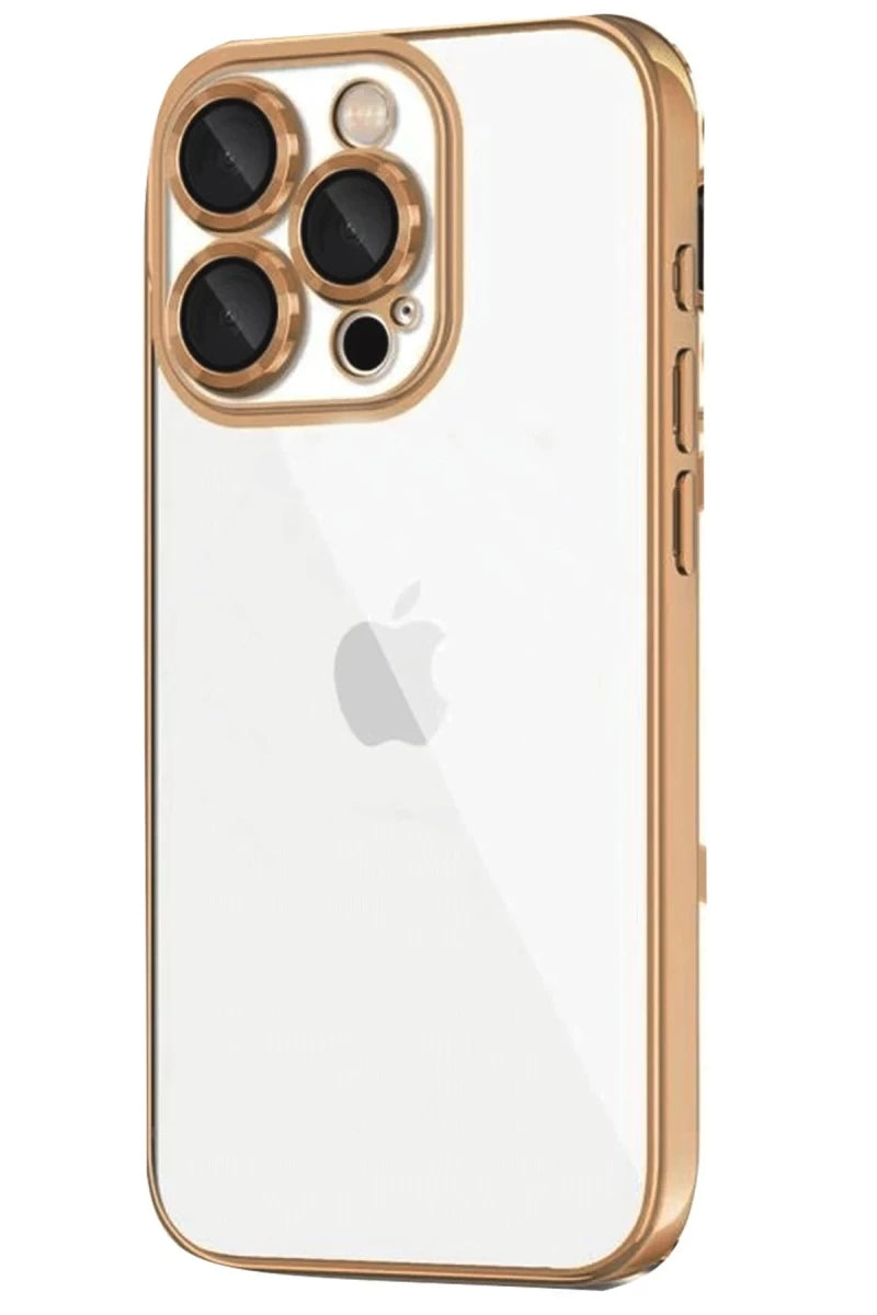 Apple iPhone 16 Pro Kılıf Razer Lensli Silikon - Desert