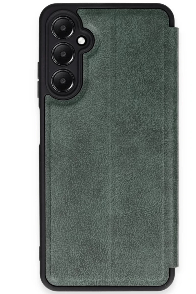 Samsung Galaxy A36 Kılıf Flip Cover - Koyu Yeşil