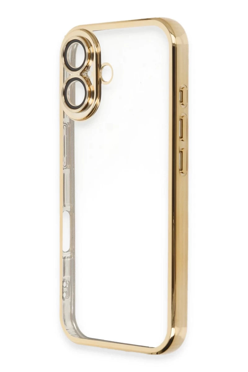 Apple iPhone 16 Plus Kılıf Razer Lensli Silikon - Gold