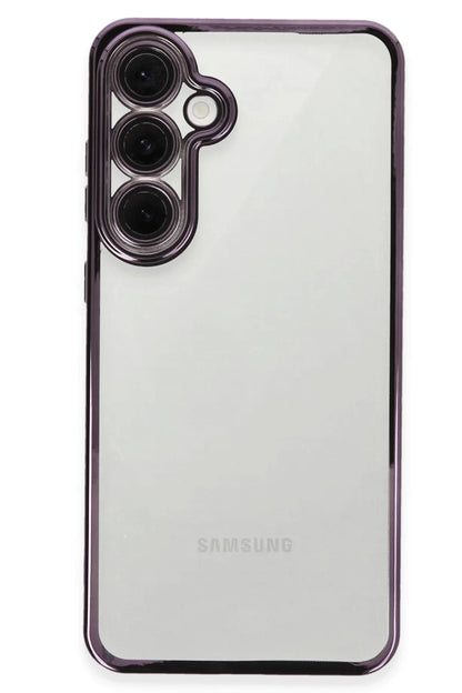 Samsung Galaxy S24 FE Kılıf Razer Lensli Silikon - Mor