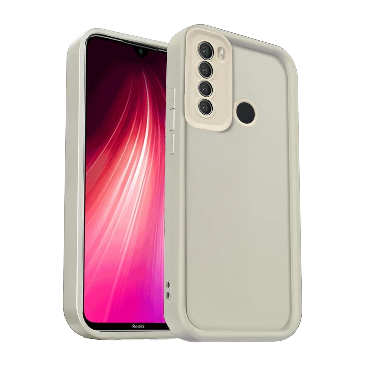 Xiaomi Redmi Note 8 Kılıf Viera Silikon - Krem