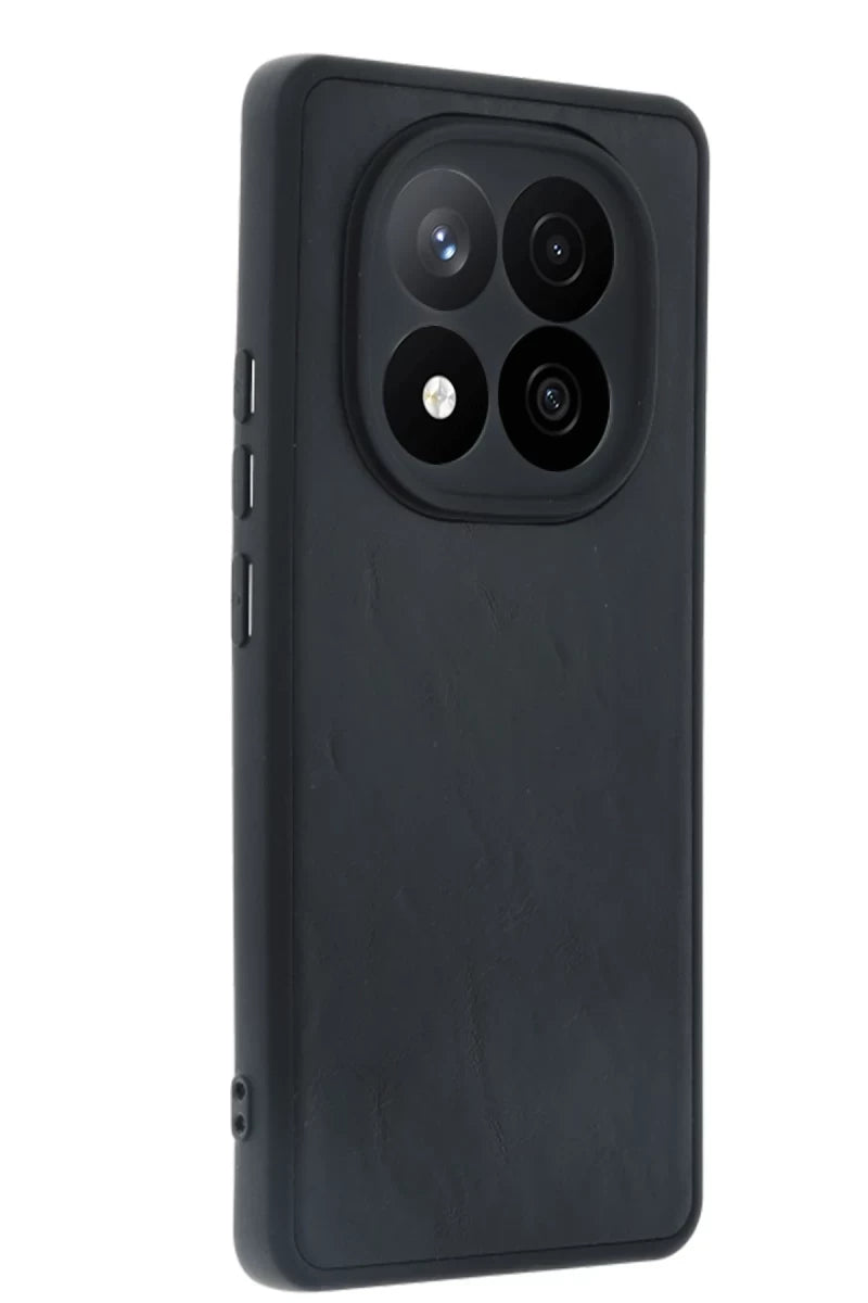 Xiaomi Redmi Note 14 Pro 4G Kılıf Aras Deri Kapak - Siyah