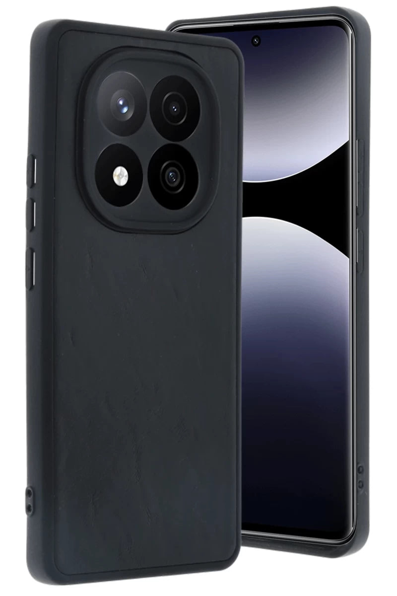 Xiaomi Redmi Note 14 Pro 4G Kılıf Aras Deri Kapak - Siyah