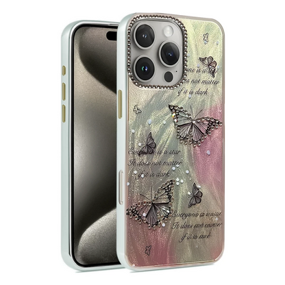 Apple iPhone 16 Pro Max Kılıf Blade Aynalı Desenli Kapak - Desen 6