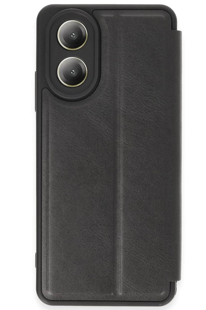 Oppo A38 Kılıf Flip Cover - Siyah