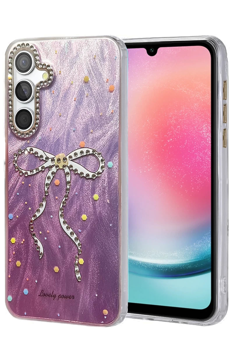 Samsung Galaxy A24 4G Kılıf Blade Aynalı Desenli Kapak - Desen 1