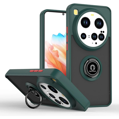 Xiaomi Mi 15 Ultra Kılıf Montreal Yüzüklü Silikon Kapak - Yeşil