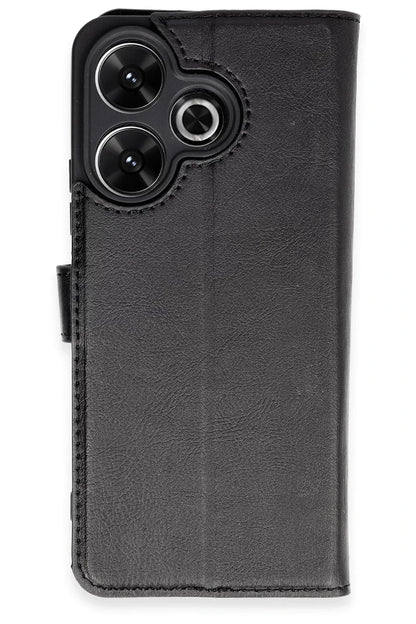 Xiaomi Redmi 13 4G Kılıf Trend S Plus Kapaklı Kılıf - Siyah