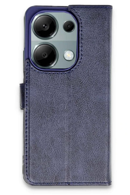 Xiaomi Redmi Note 13 Pro 4G Kılıf Trend S Plus Kapaklı Kılıf - Lacivert