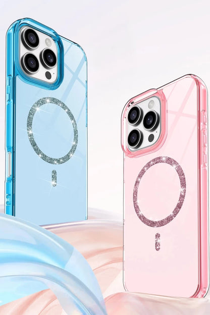 Apple iPhone 15 Pro Max Live Diamond Magsafe Kapak - Siyah