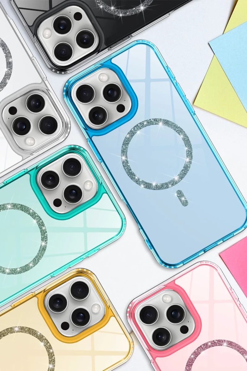 Apple iPhone 16 Pro Live Diamond Magsafe Kapak - Yeşil