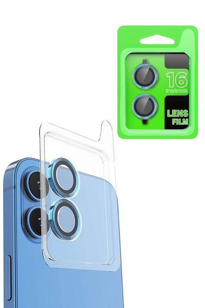 iPhone 16 Plus Raze Metal Kamera Lens - Lacivert