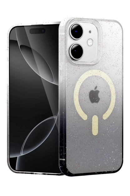 Apple iPhone 12 Pummel Shiny Magsafe Kapak - Siyah