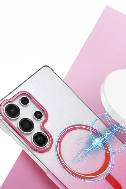 Samsung Galaxy S23 Ultra Glossy Magsafe Kapak - Siyah