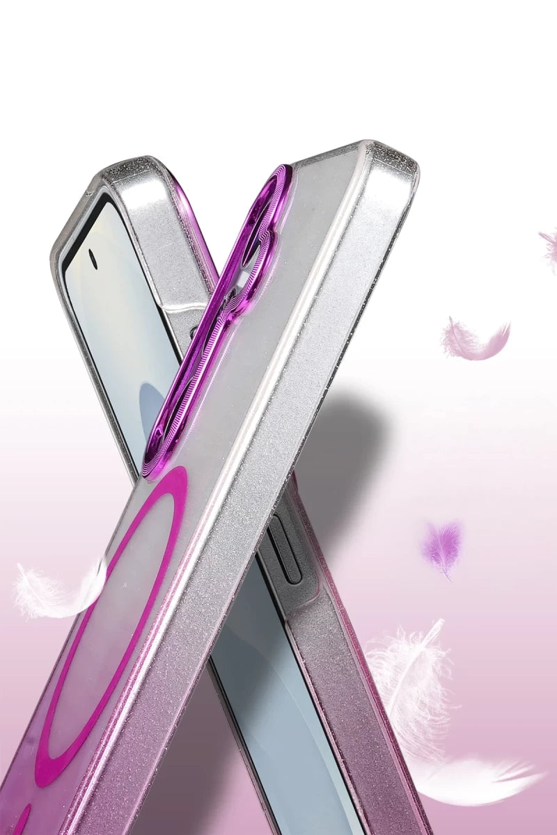 Samsung Galaxy S24 FE Glossy Magsafe Kapak - Mor