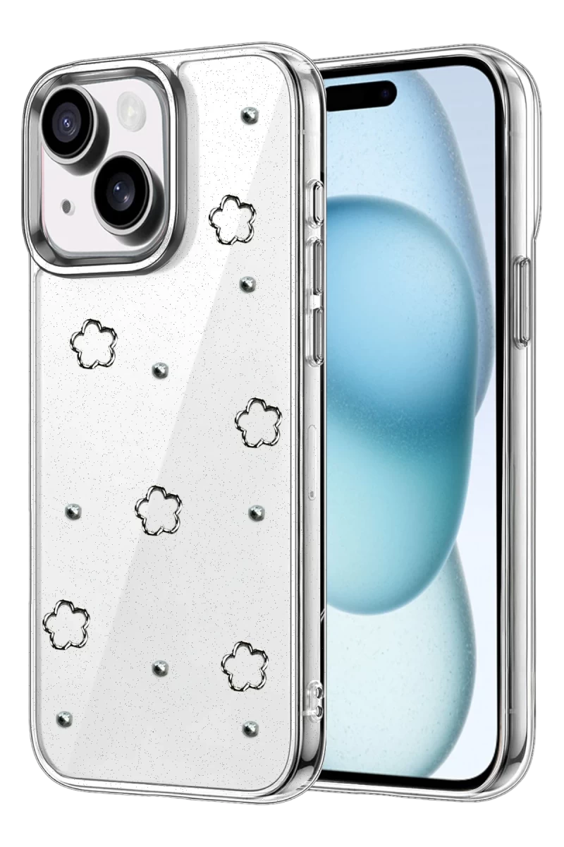 Apple iPhone 14 Fiyonk Desenli Kapak - Desen 2