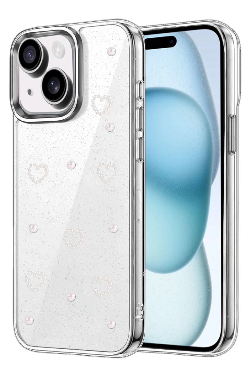Apple iPhone 15 Fiyonk Desenli Kapak - Desen 10