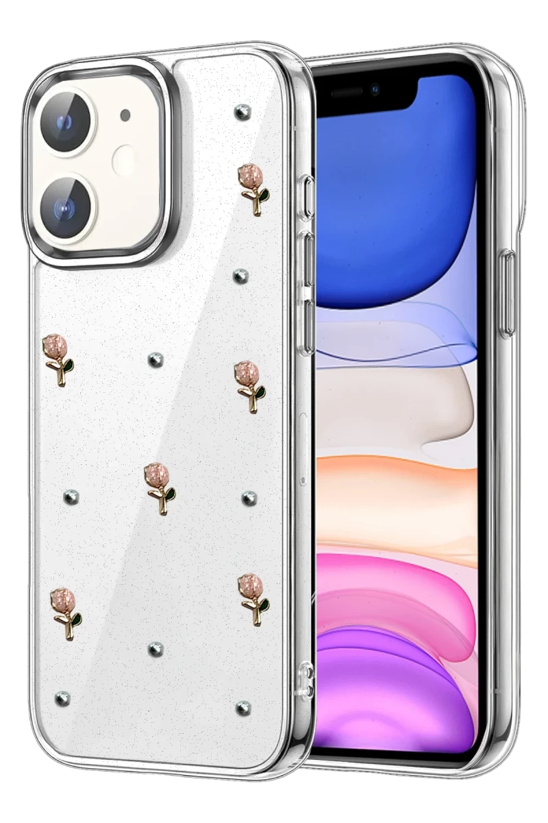 Apple iPhone 11 Fiyonk Desenli Kapak - Desen 6