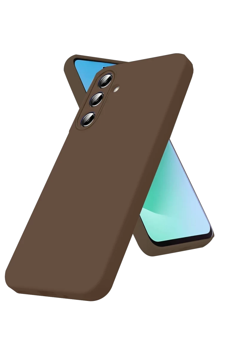 Samsung Galaxy A56 Kılıf First Silikon - Kahverengi