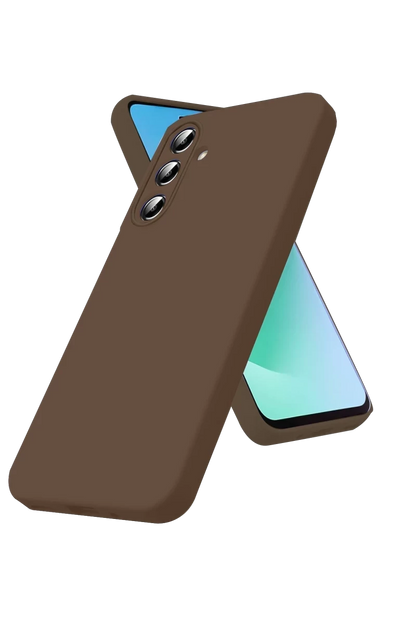 Samsung Galaxy A56 Kılıf First Silikon - Kahverengi