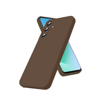 Samsung Galaxy A56 Kılıf First Silikon - Kahverengi