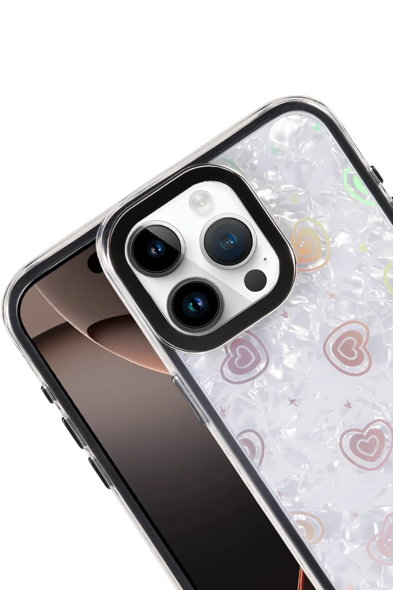 Apple iPhone 15 Pro Lumi Desenli Kapak - Siyah