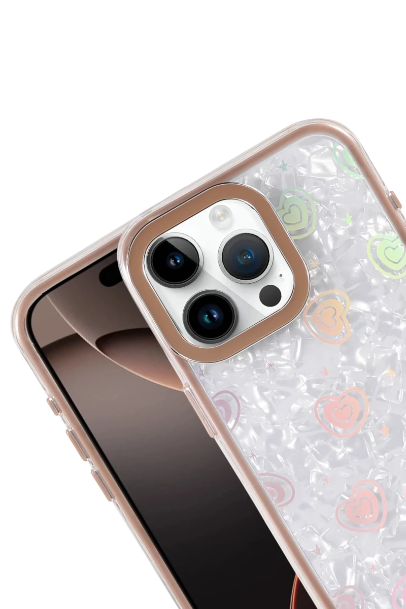 Apple iPhone 15 Pro Lumi Desenli Kapak - Çöl Titanyum