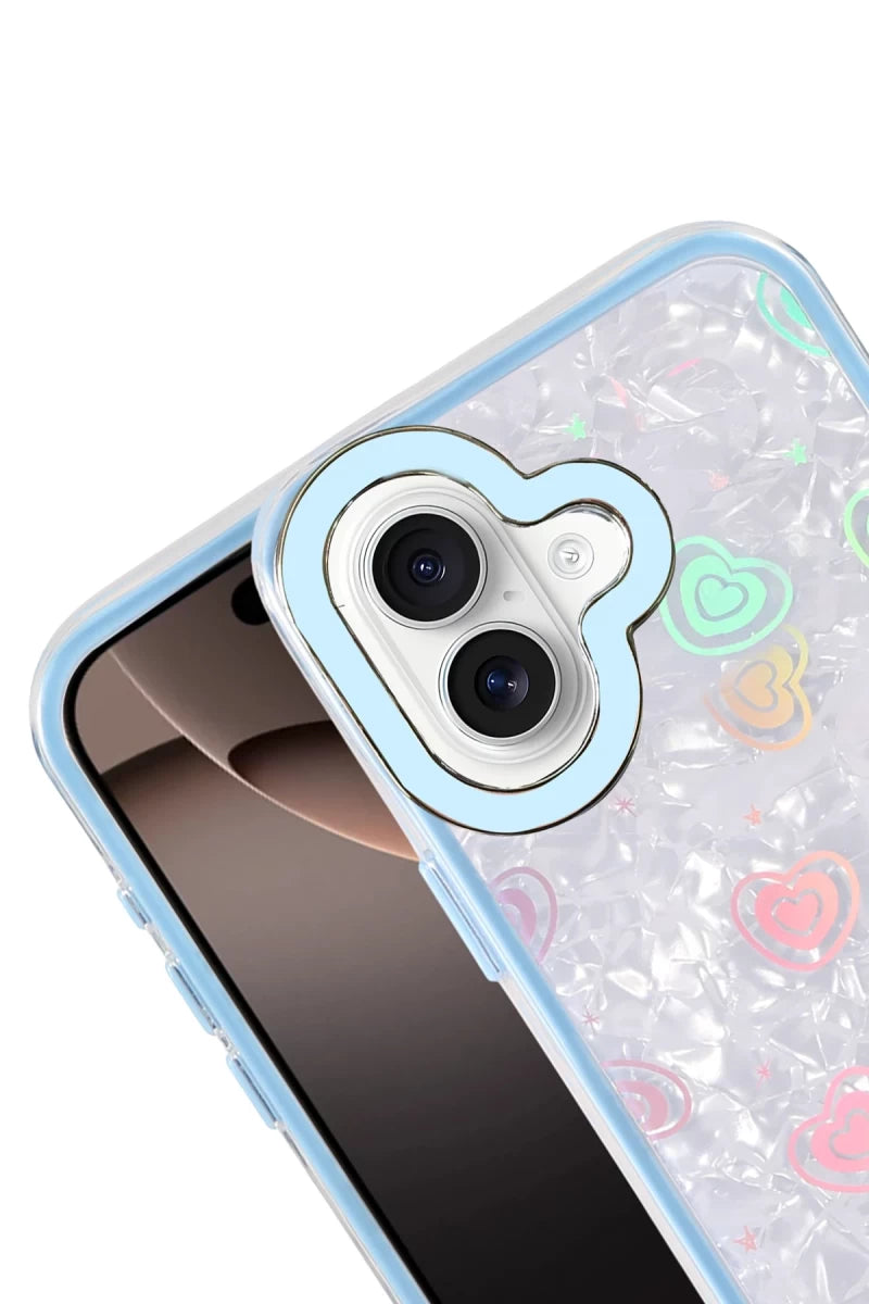 Apple iPhone 16 Lumi Desenli Kapak - Mavi