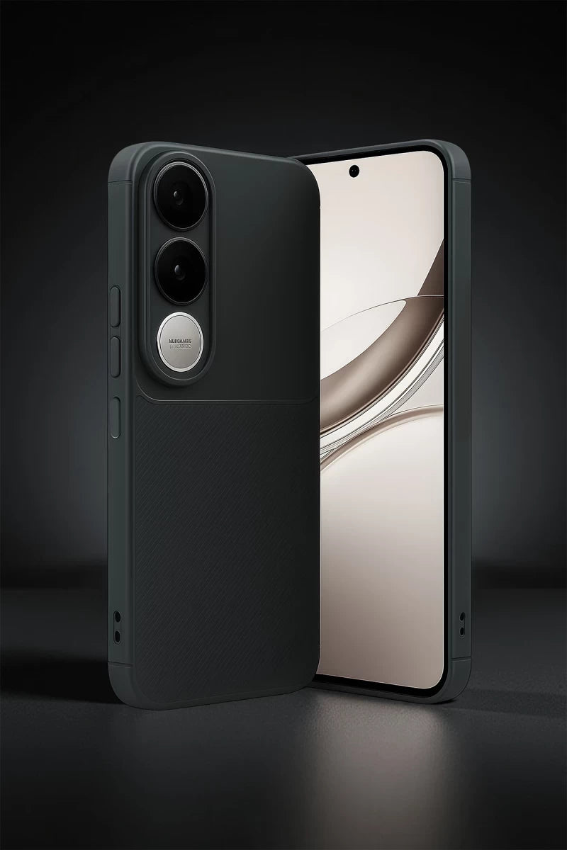 Vivo V50 Lite 4G Auto Focus Karbon Kapak - Kahverengi