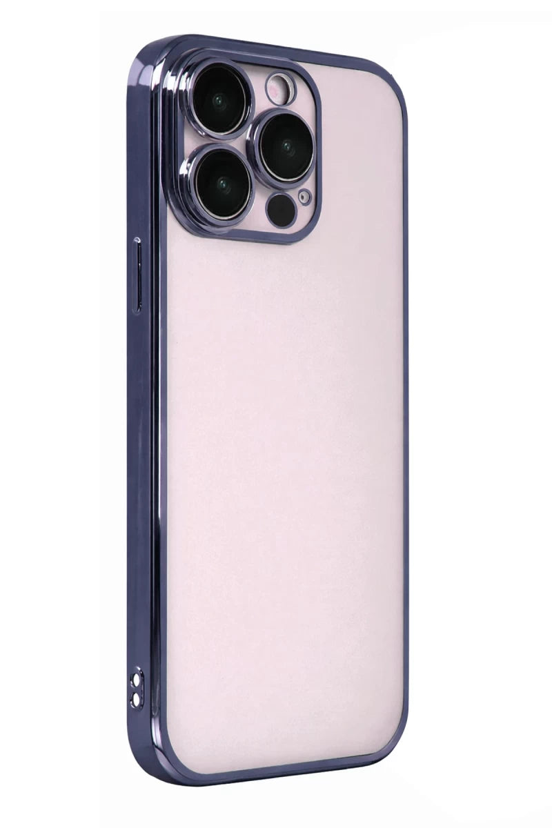 Apple iPhone 15 Pro Max Razer Lensli Silikon - Lacivert