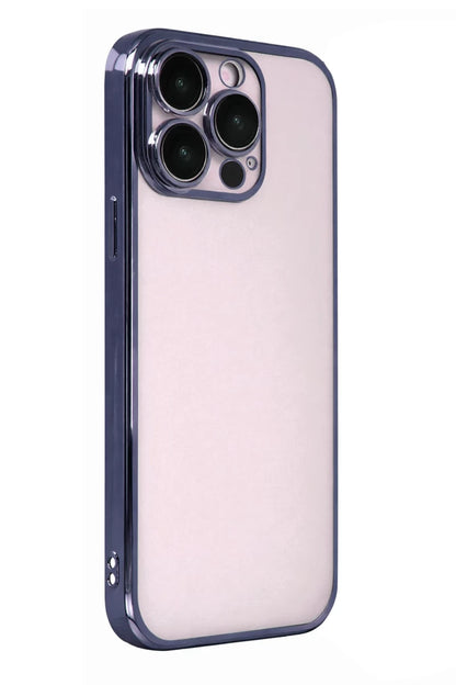 Apple iPhone 15 Pro Max Razer Lensli Silikon - Lacivert