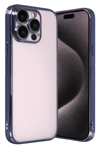 Apple iPhone 15 Pro Max Razer Lensli Silikon - Lacivert