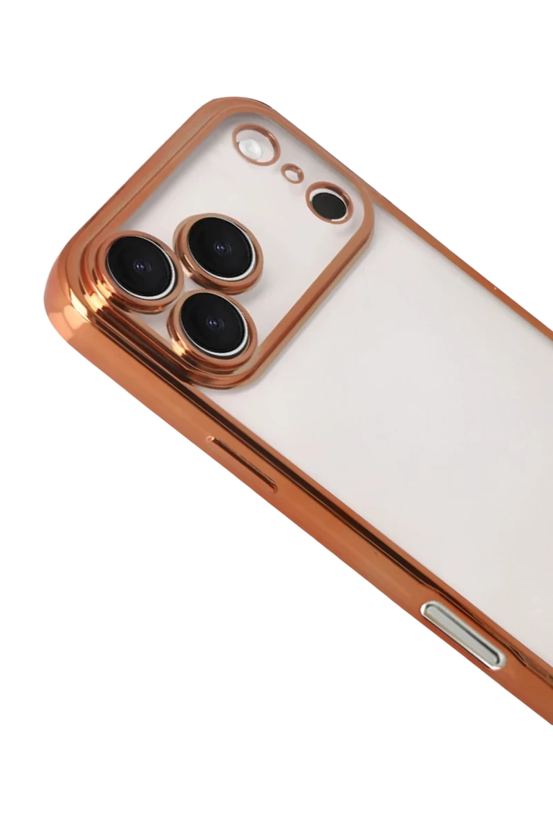 Apple iPhone 17 Pro Max Razer Lensli Silikon - Turuncu