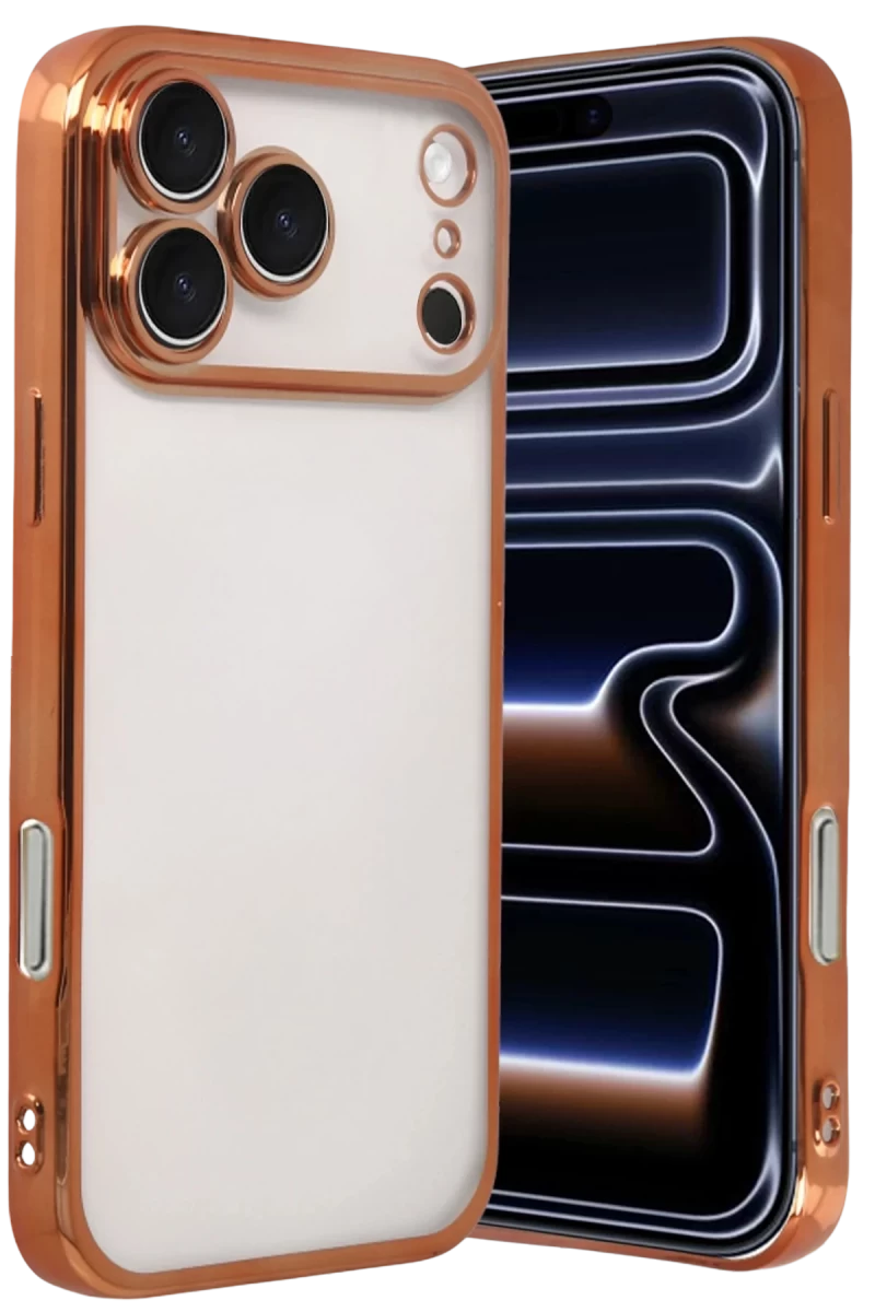 Apple iPhone 17 Pro Max Razer Lensli Silikon - Turuncu