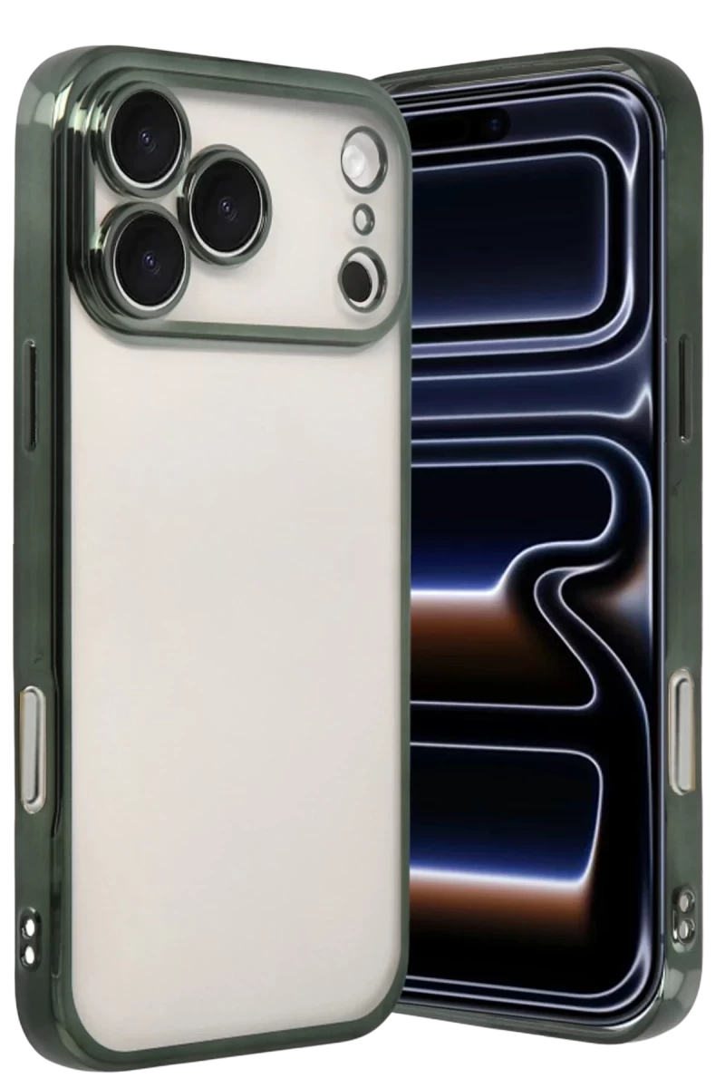 Apple iPhone 17 Pro Max Razer Lensli Silikon - Yeşil