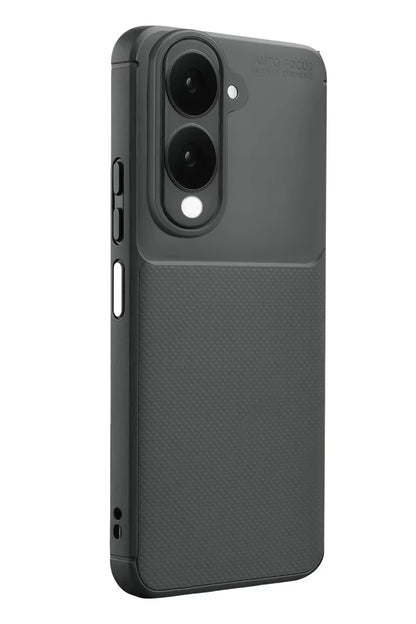 Vivo Y29S Auto Focus Karbon Kapak - Gri