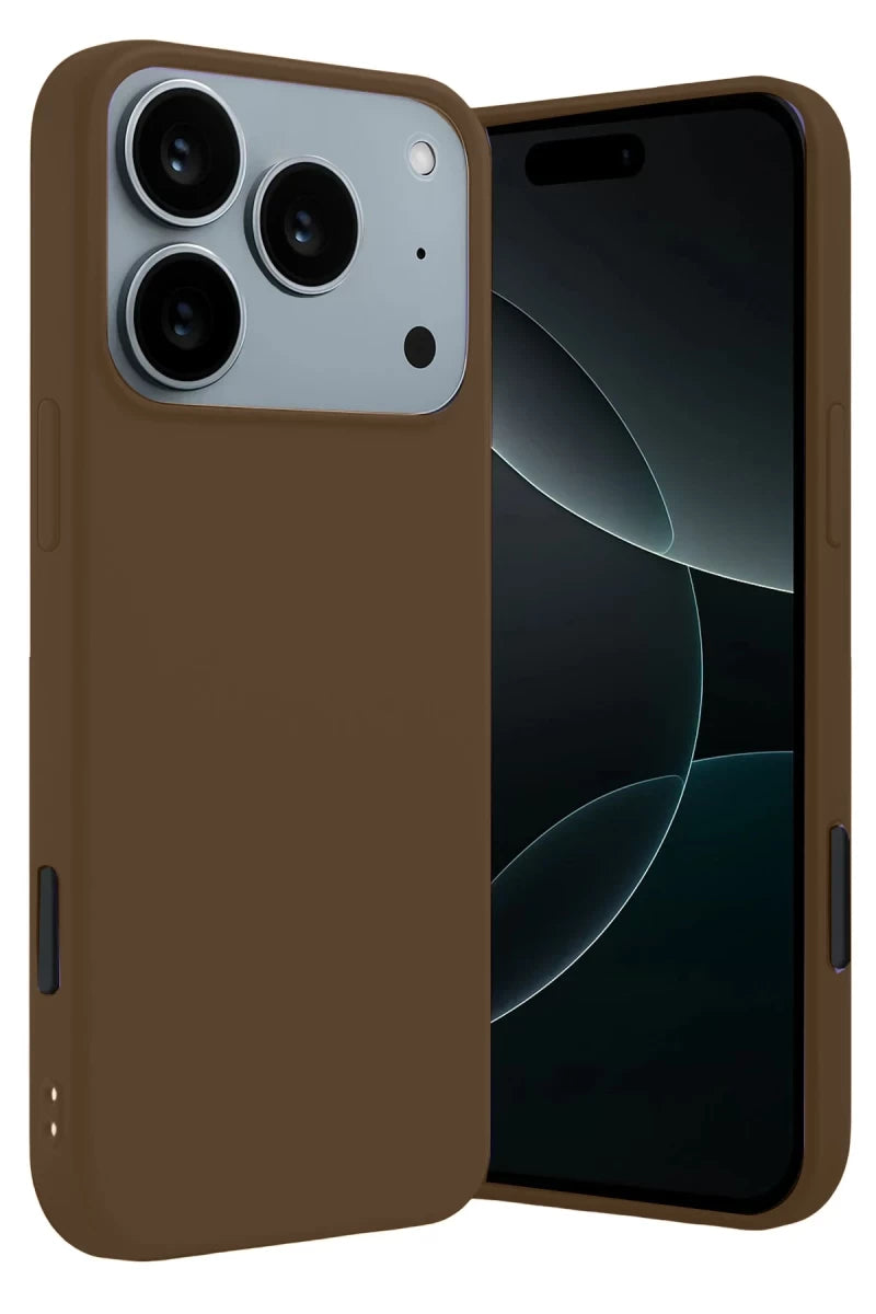 Apple iPhone 17 Pro First Silikon - Kahverengi