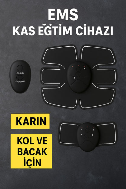 Titreşimli EMS Spor ve Fitness Cihazı Karın Kası Kol Bacak 2025 Model