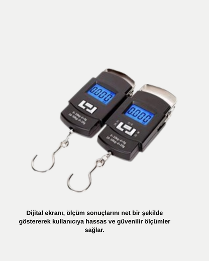 Portatif Dijital El Kantarı – Bavul, Kargo ve Paket Tartı Cihazı 50 Kg