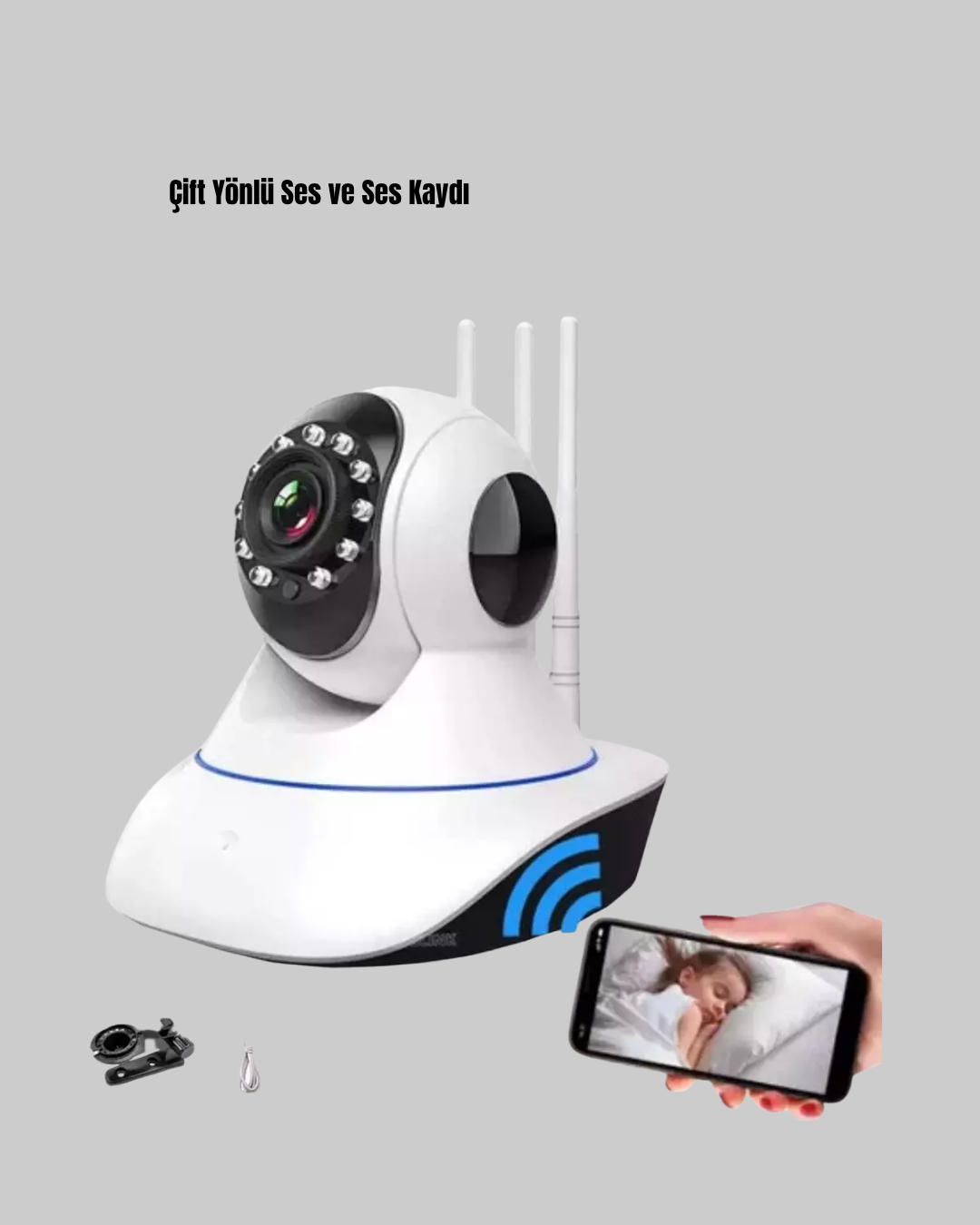 Akıllı IP Güvenlik Kamerası – 1080P HD, Gece Görüşlü, Hareket Algılamalı Yeni Nesil