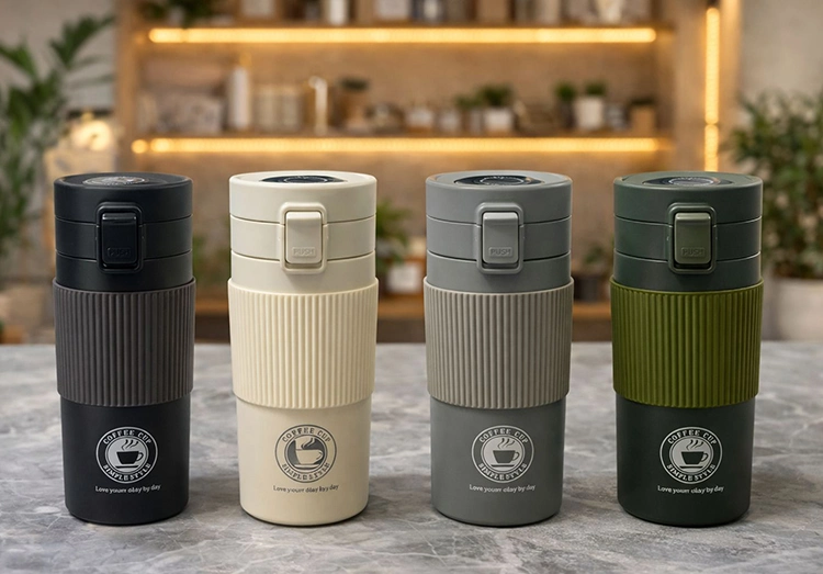 500 Ml Paslanmaz Çelik Termos Dereceli Mug - Sızdırmaz Kapaklı Çift Katmanlı Dereceli Termos Alk4627