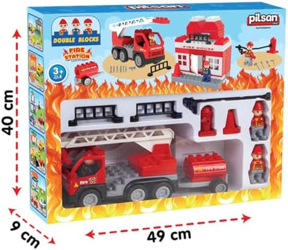 Double Blocks İtfaiye Seti