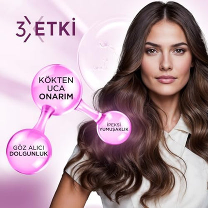 Kolajen & Keratin Onarıcı Dolgunlaştırıcı Saç Bakım Kremi 250 ml – İnce ve Yıpranmış Saçlar İçin Hacim, Kolay Tarama ve Parlaklık