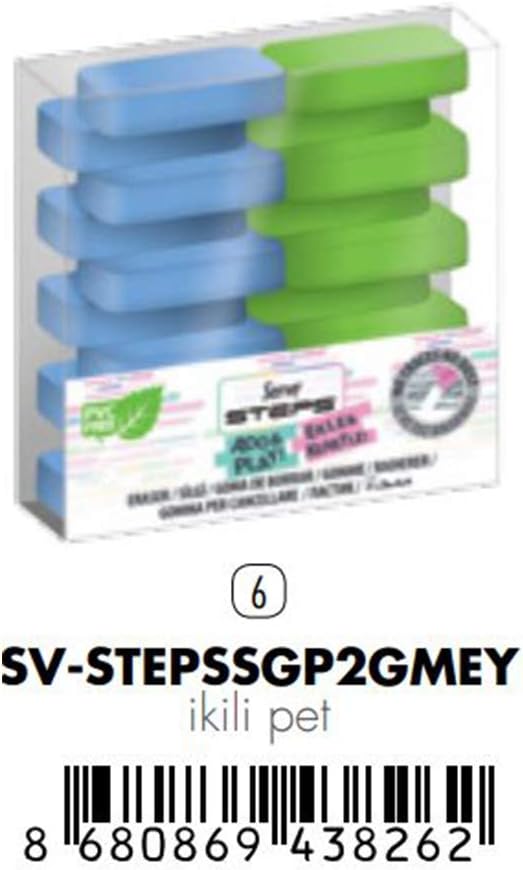 Steps Silgi Pastel Gök Mav-Elma Ysl 2li Pet