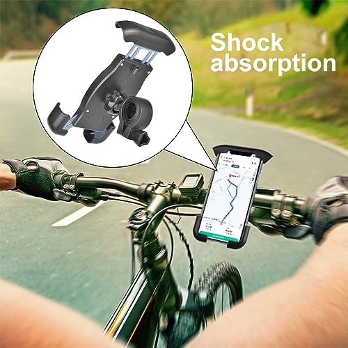 Ht-T45 Motosiklet ve Bisiklet Gidonu Için 360 Dönebilen Telefon Tutucu 4.5" - 6.5"