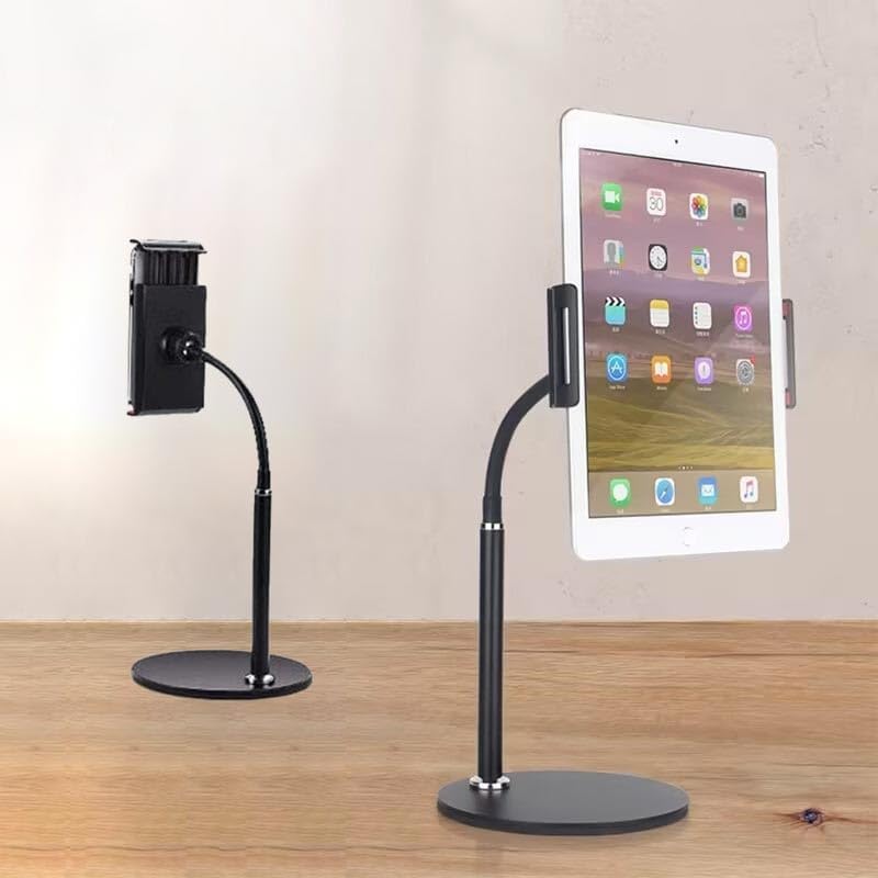 GA20 360 Ayarlı Metal Standlı Masa Üstü Metal Gövde Tablet Tutucu Telefon Standı Kaymaz Taban