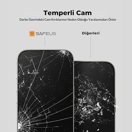 Tam Kaplayan Parmak İzi Bırakmayan Safir Ekran Koruyucu Cam, iPhone 13 İle Uyumlu