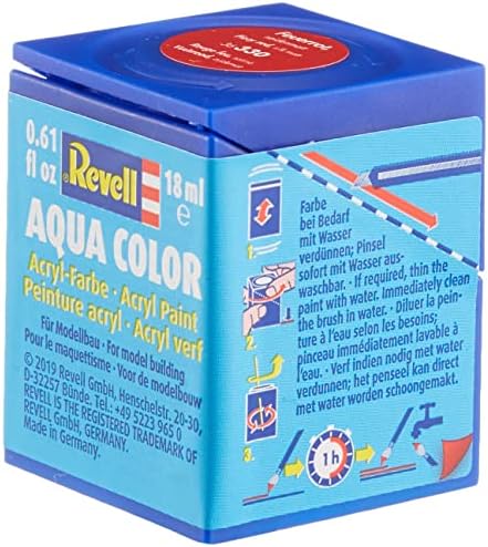 Aqua Su Bazlı Boyası Yarı Parlak - Ateş Kırmızısı 18ml-36330