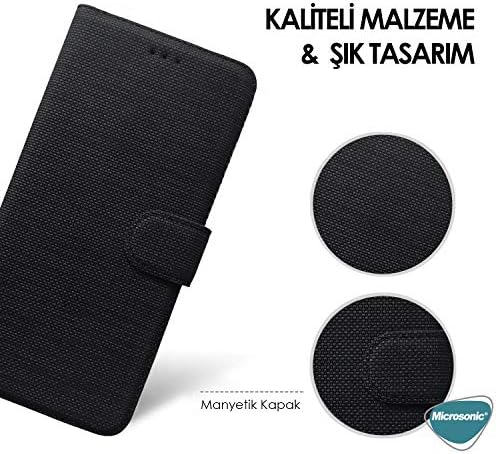 Galaxy A12 için Kılıf Fabric Book Wallet Mor [Galaxy A12 ile Uyumlu Kılıf - Mor]